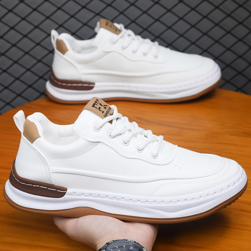 Fashionable Versatile Breathable Casual Shoes With A Soft Sole Lace Up Design And Round Toe